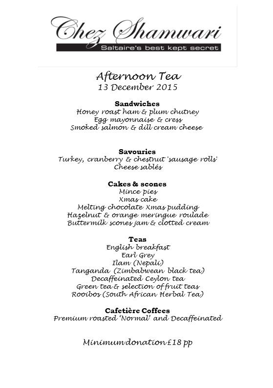 20151213 Afternoon tea