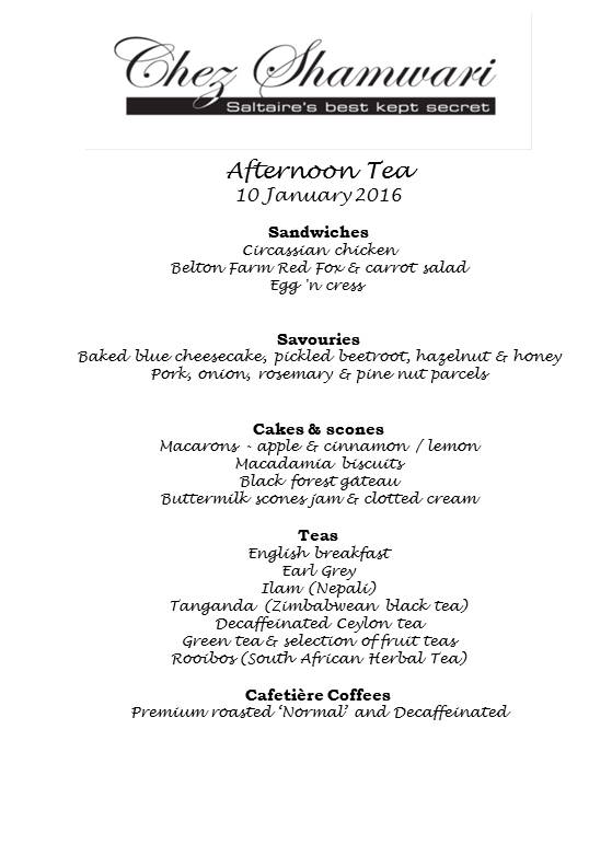 20160110 Afternoon Tea